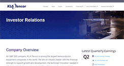 Desktop Screenshot of ir.kla-tencor.com