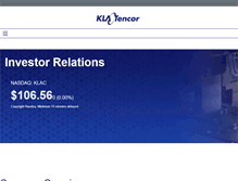 Tablet Screenshot of ir.kla-tencor.com